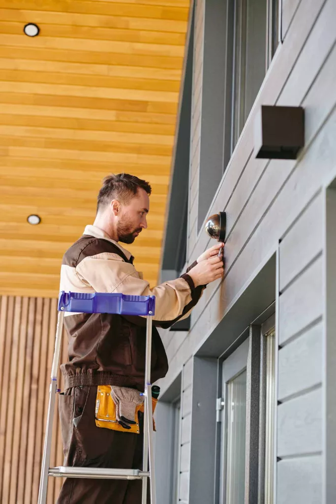 checking fittings after siding replacement