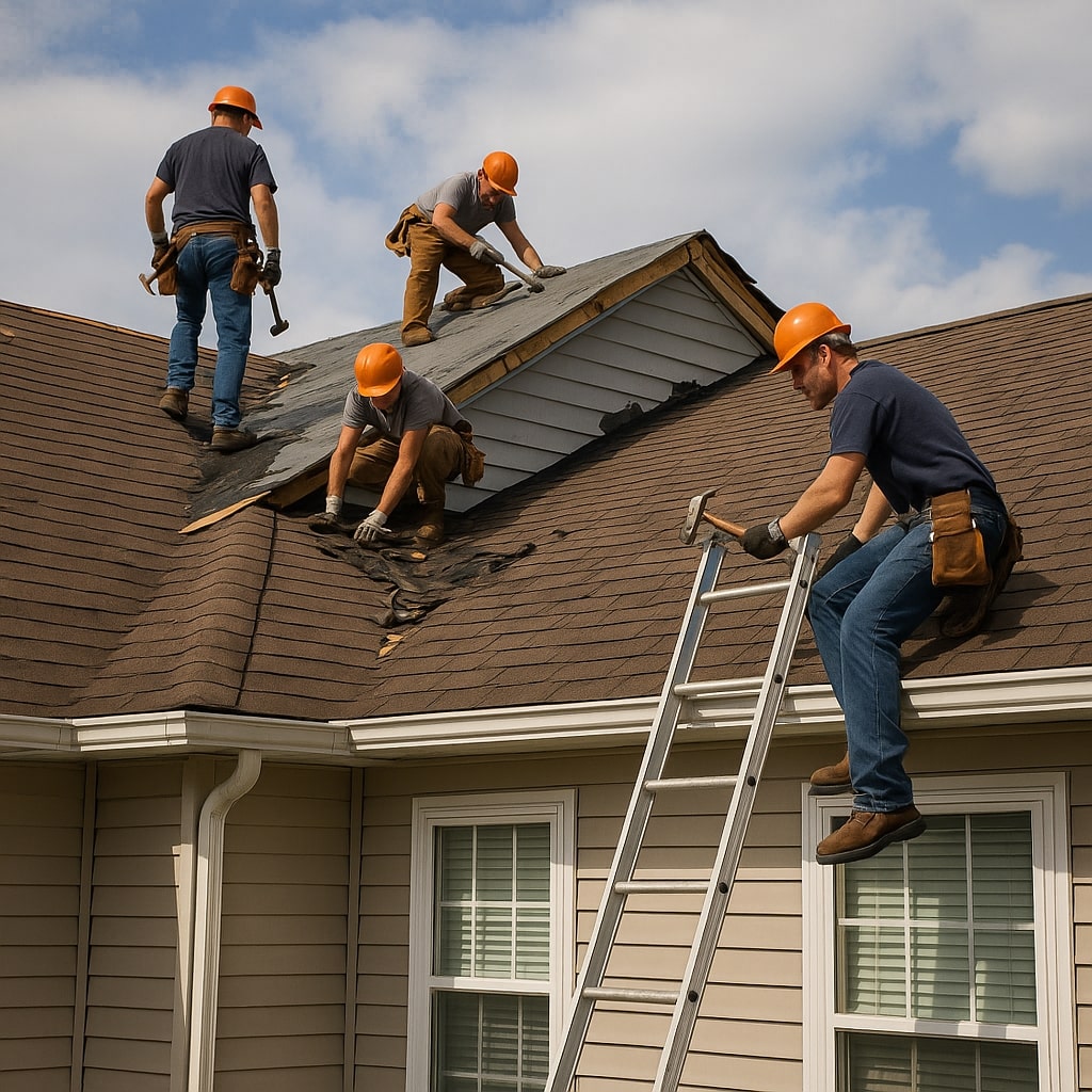 Roof replacement in Bucks County